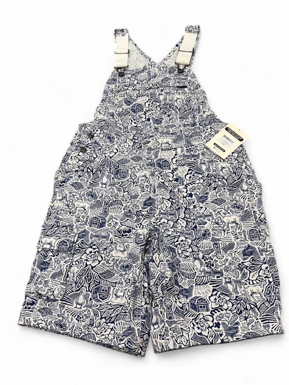 Duluth Trading Co. Heirloom Gardening Short Overalls Women’s Small Cottagecore
